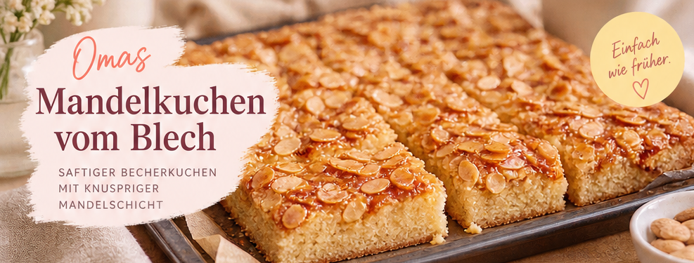 Mandel-Butterkuchen vom Blech